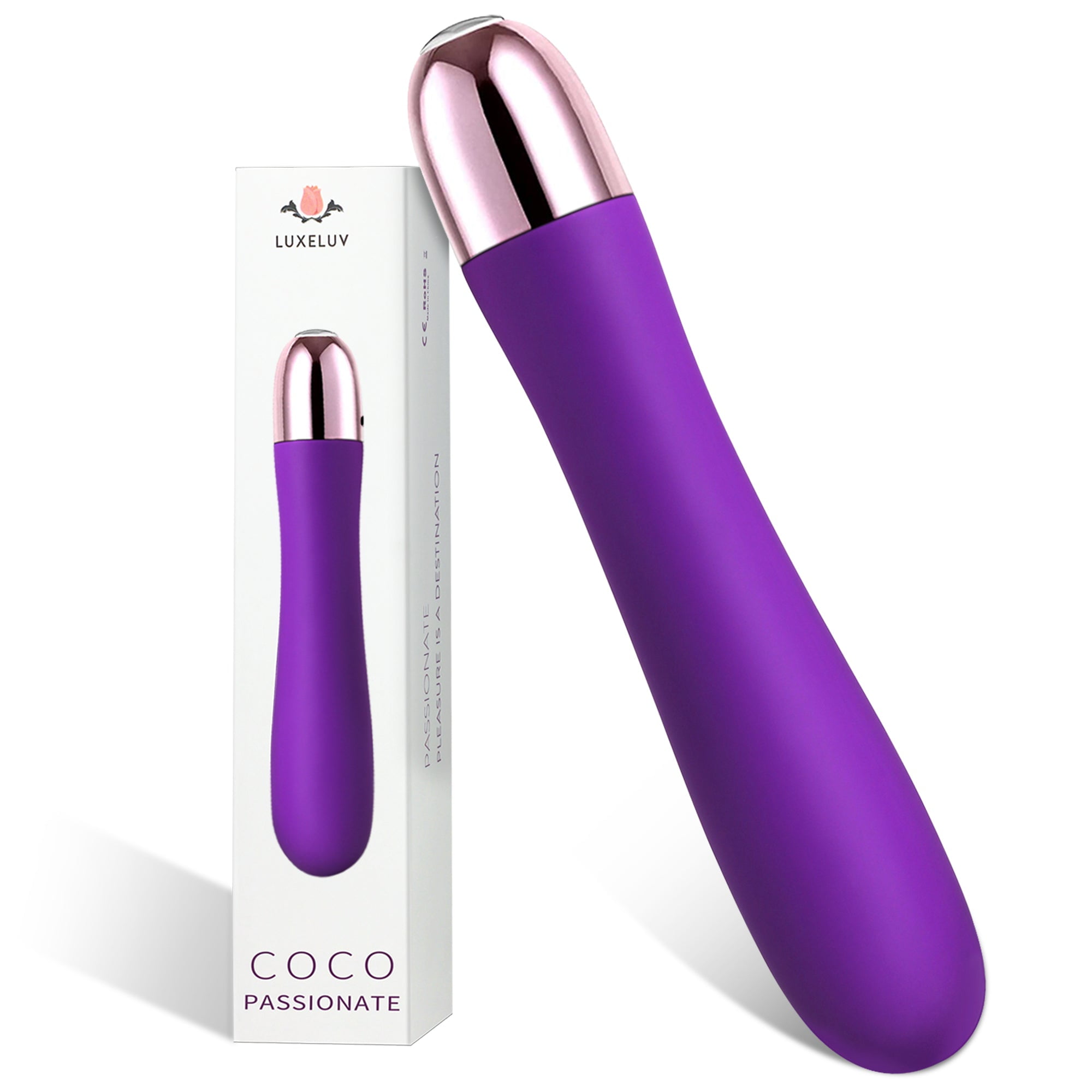 Tracy's Dog COCO Silicone G-Spot Vibrator with 9 Vibration, Adult Sex Toy for Women ,Purple