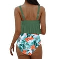 thumbnail image 5 of Two Piece Bikini Sets for Women High Waisted Floral Bottoms Swimsuit Full Coverage Padded Bathing Suit Summer Beach Suit Swimsuit Women 2 Piece, 5 of 5