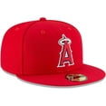 thumbnail image 3 of New Era Anaheim Angels Fitted 59Fifty On-Field Red Cap Hat, 3 of 12