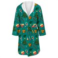 thumbnail image 4 of Peignoirs pour Femmes Peignoir Long Chaud Tendance à Manches Longues d'Hiver Pyjama Robe de Nuit, 4 of 5