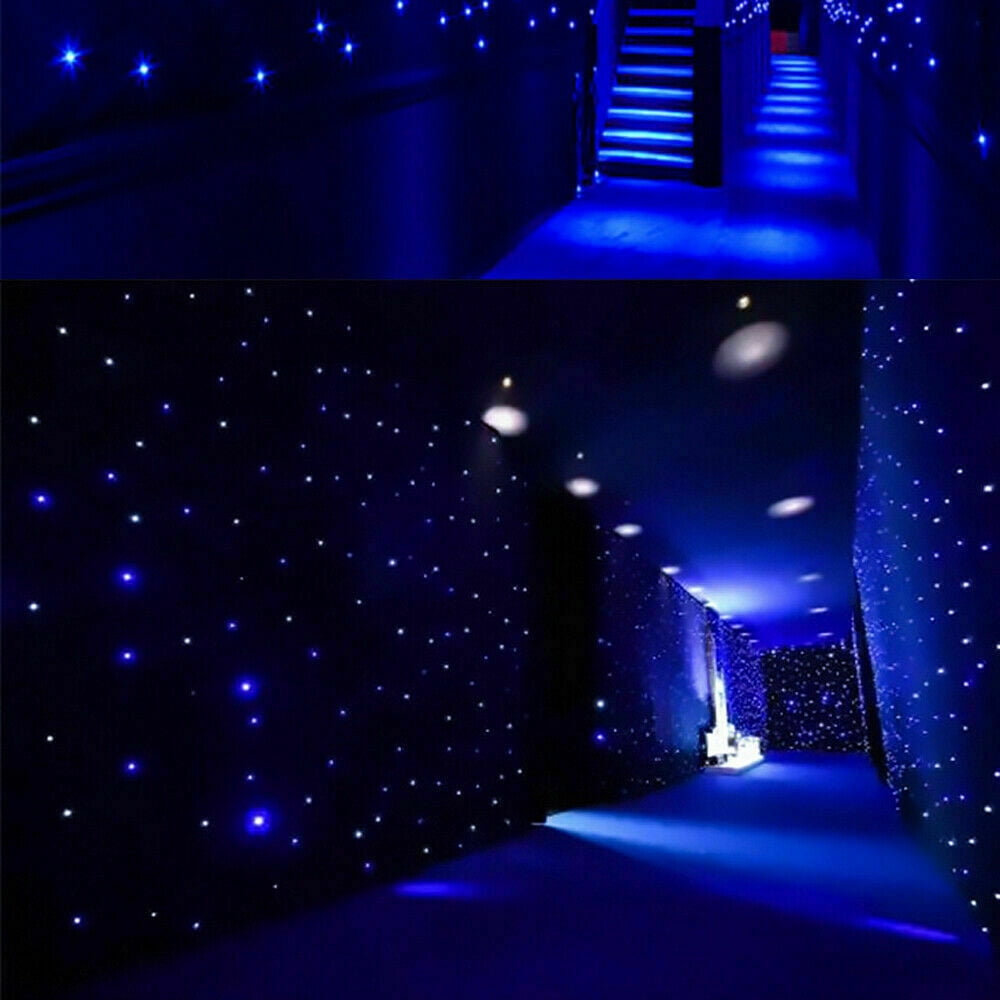10x6.5ft Stage Star Light Led Backdrop Wedding Party Curtain Retardant Dj Pub
