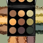 Palladio Ultimate 9-Count Eyeshadow Palette, Talc-Free Formula, Highly Pigmented Shades in A Mix of Matte and Shimmer Finishes, Blendable Long Lasting Colorful Professional-Grade Makeup,Natural Earth