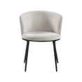 thumbnail image 6 of Meridian Furniture Skylar Cream Velvet Dining Chair (Set of 2), 6 of 7