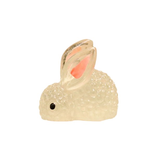 Adornos luminosos de conejos para micropaisajes, figuras de conejos que brillan en la oscuridad para micropaisajes de musgo, decoración de acuarios, accesorios de bricolaje