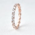 thumbnail image 2 of JEWELSBYASAILOR Moissanite Enagagement Band / 4x2 Marquise - 2mm Round Moissanite / Full - Eternity Bridal Band / Personalized Gift For Women, 2 of 4