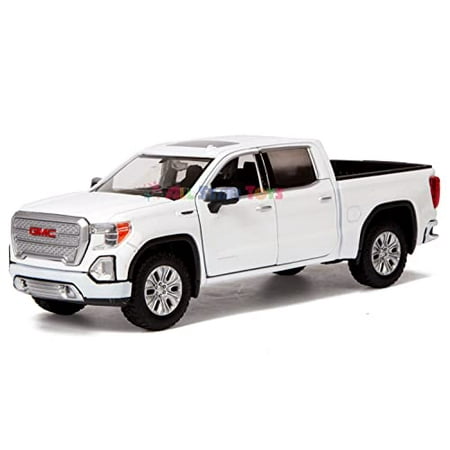 Motor Max 2019 GMC Sierra 1500 Denali Crew Cab Pickup Truck White 79362WH 1 27 Scale Diecast Model Toy Car 79362WH White