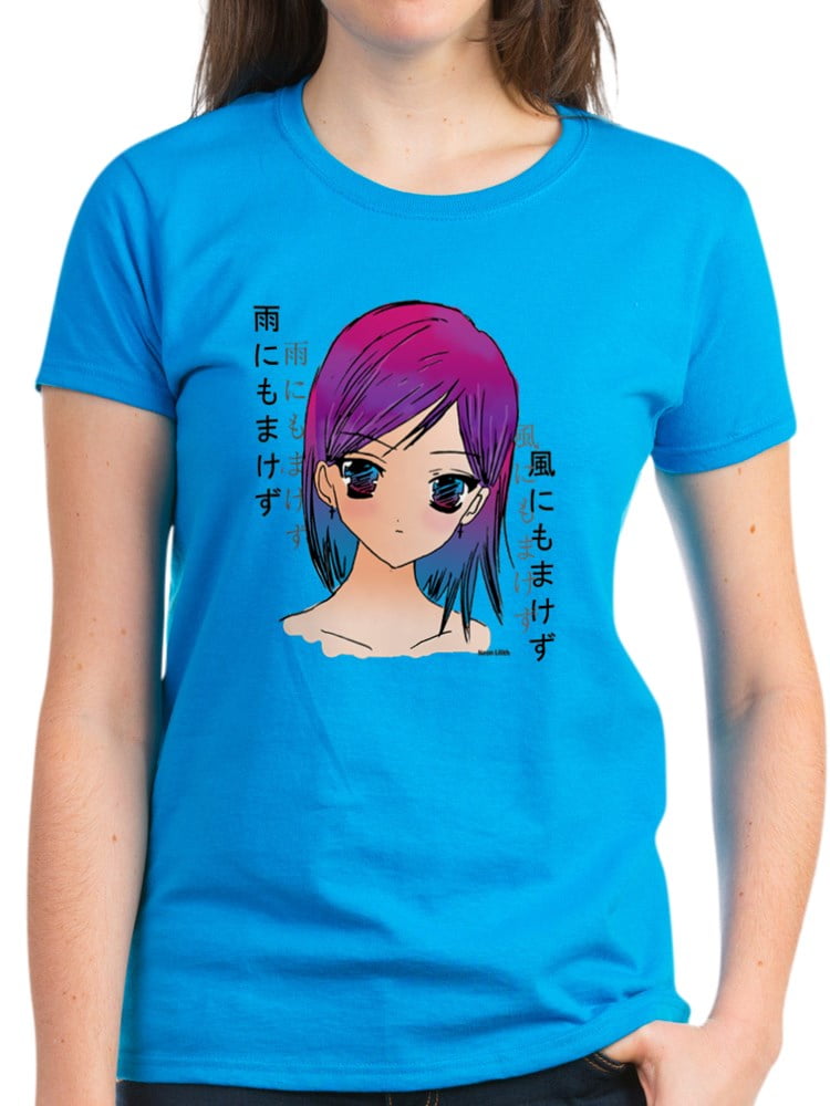 anime girl in t shirt