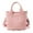 Pink, variant on Large Capacity Multi-Pocket Zip Handbag Women's Canvas Tote Purses Crossbody Bag Vintage Tote Bags for School Travel Work Navy Blue