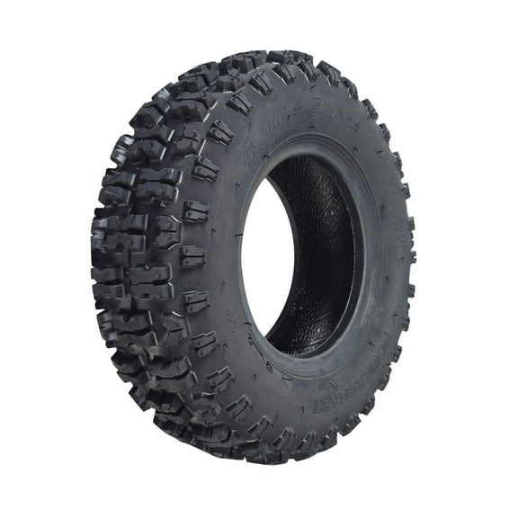 AlveyTech 4.10-6 Tubeless Pneumatic Off-Road Tire with Aggressive Knobby Tread for ATV and Mini Bike