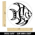 thumbnail image 2 of Freshwater Striped Angelfish Fish Self-Inking Rubber Stamp Ink Stamper - Purple Ink - Medium 1 Inch, 2 of 7