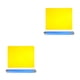 thumbnail image 3 of Advancent Rodillo de amasar de acero inoxidable Fácil de limpiar Recubrimiento antiadherente Durable y ecológico Ancho amarillo azul amarillo azul 2Conjunto, 3 of 6