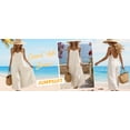 thumbnail image 4 of Womens Loose Sleeveless Jumpsuits Open Back Adjustable Spaghetti Strap Long Pant Romper Jumpsuit, 4 of 7