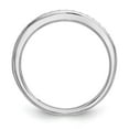 thumbnail image 2 of Solid 14k White Gold Diamond Wedding Band Ring Size 6.5 (.16 cttw.), 2 of 8