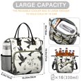 thumbnail image 5 of OBREWU Black and White Hummingbird Women's Insulated Leakproof Large Lunch Bag, Oxford Cloth, 5 of 7