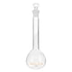 thumbnail image 1 of Matraz volumétrico de vidrio borosilicato de 50 ml con tolerancia de 0.05 ml y tapón de vidrio, claro, 1 of 6