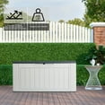 thumbnail image 6 of BAYUELSWU 158 Gallon Outdoor Storage Box, Deck Box Lockable Large Resin Deck Box Waterproof for Garden Tools, Supplies, Toys, 6 of 7
