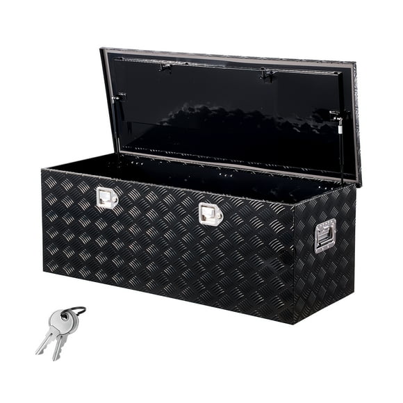 VEVOR 48"x19.5"x17.5" Heavy Duty Aluminum Truck Bed Tool Box for Pickup RV Black