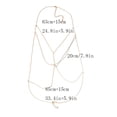 thumbnail image 2 of Collar de cuerpo Yinane Cadena dorado, 2 of 8