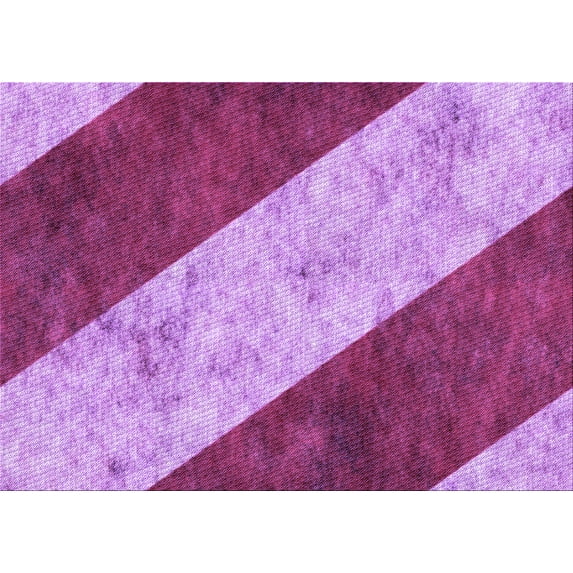Ahgly Company Indoor Rectangle Patterned Violet Purple Area Rugs, 2' x 5'