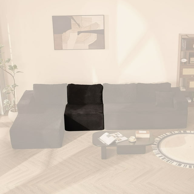 BIGSYY Siège Simple Confortable, Assise Confortable, Aucun Assemblage Requis, Noir