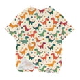 thumbnail image 4 of HAOTAGS Boys Short Sleeve Graphic Tee Shirts, Cute Dinosaur Print Casual Summer Outdoor Blouse Top Multicolor Size 13 T, 4 of 5