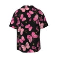 thumbnail image 2 of Sigee Girl Butterfly Print Men's Shirts Casual Button Down Short Sleeve Summer Beach Shirt Hawaiian Vacation Shirts Tee Shirt-4X-Large, 2 of 7