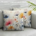 thumbnail image 3 of JEUXUS  Watercolor Floral Pillow Cover, Floral Throw Pillow Case, Decoration for Home Sofa Couch Bed, Gifts for Family Friend,, 3 of 5
