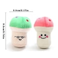 thumbnail image 2 of Juguetes de peluche para mascotas, setas shiitake, juguetes para morder, formas divertidas, juguetes de peluche para morder, 2 of 6