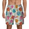thumbnail image 2 of Goofa Easter Egg Printed Men's Swim Trunks Board Shorts Quick Dry Mens Swimming Trunks with Compression Liner,Breathable Fit Hawaii Beach Shorts-Large, 2 of 9
