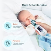 Aparatoo Nasal Aspirator Baby, Electric Nose Suckers, 4 Silicone Tips and 3 Suction Levels, Rechargeable Baby Nasal Aspirator, Anti-Backflow Snot Sucker for Newborns, Toddlers