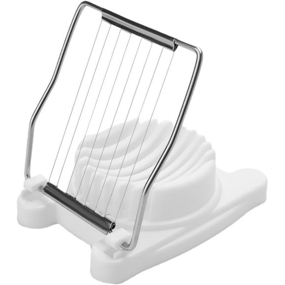 Hard Boiled Egg Cutter, Cheese Slicer Egg Cutter, Mushroom Slicer Stainless Steel, Egg Slicer with Stainless Steel Wire Egg Slicer, Multifunctional Egg Cutter for Evenly Slicing Boiled Eggs Ham