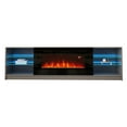 thumbnail image 5 of Boston 01 Fireplace TV Stand for TVs up to 90", Modern High Gloss 79" Entertainment Center, Electric Fireplace TV Media Console with Storage Cabinets and LED Lights, 5 of 8