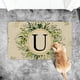 thumbnail image 2 of Clearance!Felpudos con letras para puerta delantera,decoración Floral,felpudos con iniciales,entrada al aire libre,decoración de apellidos para el hogar,interior y exterior, 2 of 3