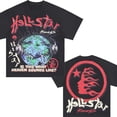 thumbnail image 2 of Camiseta de algodón con estampado de Hellstar para hombre y mujer, ropa Retro con estampado de Anime, Punk Rock, Tops de verano, Streetwea High Street, novedad xuanjing unisex, 2 of 2