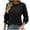 Black Blouses & Tops, variant on BSDJILFG 100% Cotton Shirts for Women Long Sleeve Basic T-Shirt Solid Color Crew Neck Pullover Blouse