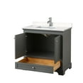 thumbnail image 3 of Wyndham Collection WCS202036SWHC2UNSMXX Deborah 36" Free Standing Single Basin Vanity Set, 3 of 7