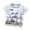 Grey, variant on Boys Summer Outfits Short Sleeve Striped Dinosaur T-Shirts Kids Summer Crew Neck Tees (Orange 9-18 Months)