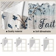 thumbnail image 5 of Vintage Farmhouse Swag Curtains for Kitchen/Bedroom/Living Room, Blue Country Texas Star Vines Wooden Scalloped Curtains 63 Inch Long, Window Swag Topper Curtains Valances 2 Panels Set 36"x63", 5 of 8