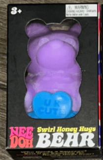Nee Doh Honey Hug Bear Swirlie, 1 pc random color