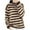 Coffee_Christmas Gift for Womnen, variant on Fanxing Women's Crew Neck Pullover Sweater Casual Striped Soft Cozy Knit Tops Loose Fit Fall Winter Jumper Blouses Coffee XL