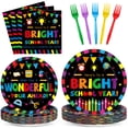 thumbnail image 1 of Platos y servilletas Qyeahkj de Party Supplies para el regreso a la escuela, 100 unidades, 1 of 8