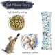 thumbnail image 3 of Paquete de piezas Juguetes para gatos Almohada de hierba gatera Juguetes interactivos para gatos Patrón lindo Gatito interior Gato MFZFUKR BST3000010-3, 3 of 5