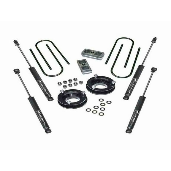 Superlift | K1005 | 2" Lift Kit - Complete Lift Kit with Front & Rear Superlift Shadow Series Shocks | Fits 2003-2013 Ram 2500 / 3500 4WD
