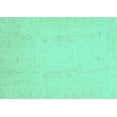 thumbnail image 1 of Ahgly Company Machine Washable Indoor Rectangle Oriental Turquoise Blue Traditional Area Rugs, 2' x 3', 1 of 4