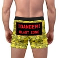 thumbnail image 3 of EliteGoogv Funny Graphic Men Boxer Briefs Novelty 3D Print Men’S Underwear Yellow L, 3 of 6