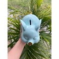 thumbnail image 7 of Y.Byani Piggy Bank Coin Bank Pig Statue Gifts Polyresin Home Decor Arts 8.3 inch (Blue), 7 of 7