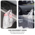 thumbnail image 3 of HORIALENCE 8Pcs Auto Hooks Car Storage Hooks Durable Use Black for Car Owners, 3 of 8