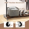 thumbnail image 2 of Rolling Garment Rack with Hanging Hooks and Bottom Storage Shelf, 2 of 8