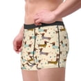 thumbnail image 2 of Fotbe Dachshund Dog Calzoncillos Tipo Boxer con Bolsa de Soporte Total para Hombre, X-Temp Fresco, Transpirable y de Secado Rápido-Medium, 2 of 5
