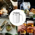 thumbnail image 4 of Insulated Coffee Mug With Handle&Lid,304 Stainless Steel Double Wall Vacuum Travel Mug, Tumbler Cup to Keeps Beverages Hot or Cold for Home Office Camping （White）, 4 of 6